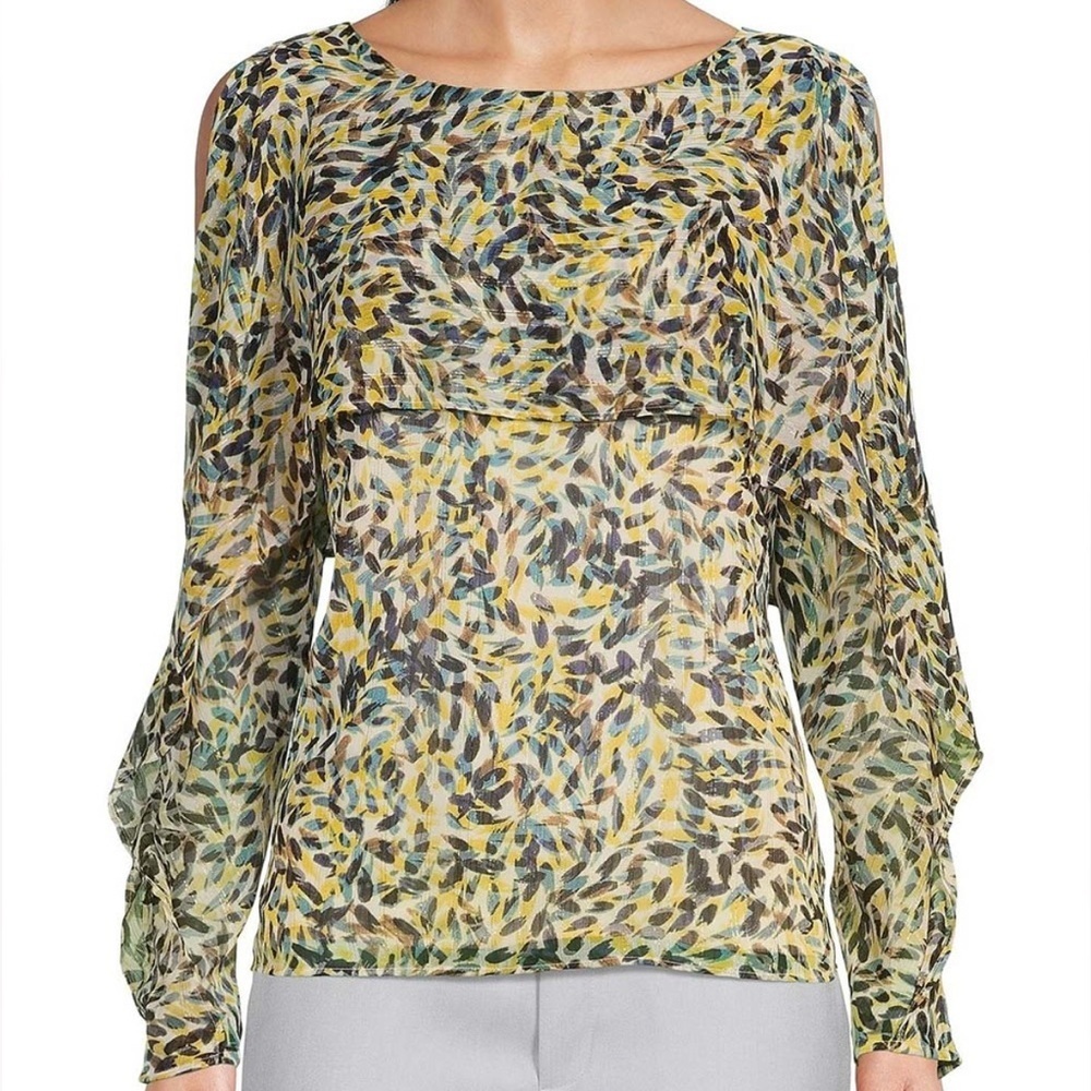 DKNY Ruffle Long Sleeve - Size M